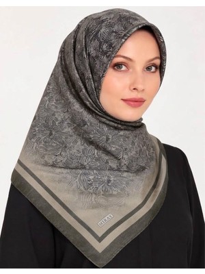 Miray Nevada Büyük Boy Organik Pamuk Eşarp - 120 x 120 - 6731-12