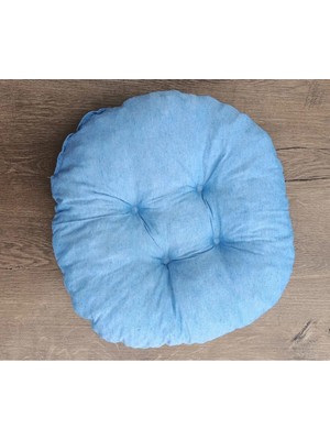 Maison Luré Sandalye Minderi 4'lü Yuvarlak 40 cm – Yumuşak Dolgulu, Makinede Yıkanabili