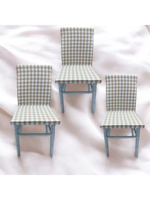 Maison Luré Sandalye Minderi 3'lü Sünger Dolgulu-Fermuarlı-Arkalıklı-Yıkanabilir- 40 x 8