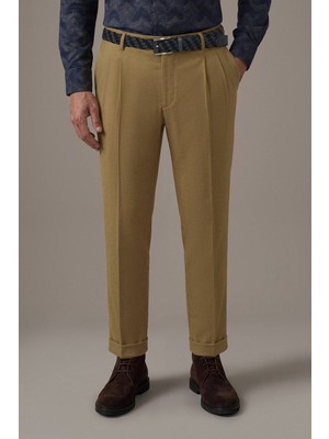 Hemington Pamuk Kaşmir Camel Chino Pantolon