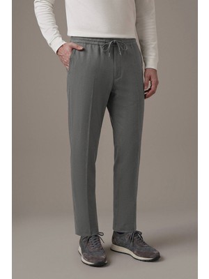 Hemington Relax Fit Bağcıklı Antrasit Chino Pantolon