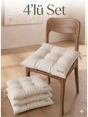 Maison Luré Sandalye Minderi 4’lü Takımı (40X40 Cm)