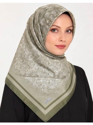 Miray Nevada Büyük Boy Organik Pamuk Eşarp - 120 x 120 - 6730-07
