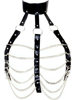 Esranın Dünyası Zincirli Fantazi Göğüs Harness - BRF304
