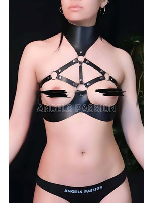 Esranın Dünyası Fantazi Deri Göğüs Harness - BRF1237