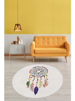 on the clouds Dream Catcher Düş Kapanı Dijital Baskı Yıkanabilir Kaymaz Taban Modern Salon Halısı