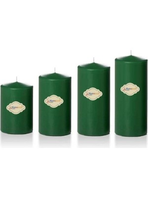 Gurmender 4 Lü Set Mum Yeşil 6 x 8 x 10 x 12 cm