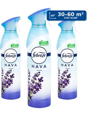 2 Adet Febreze Hava Ferahlatıcı Sprey Oda Kokusu Lavanta Konforu 185 ml x 3 Adet - Çok Al Az Öde
