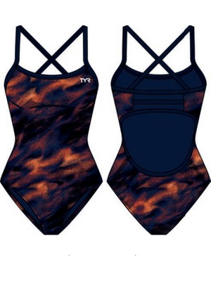 Tyr Durafast Elite® Tf Kız Çocuk Mayosu - Soren (Turuncu)