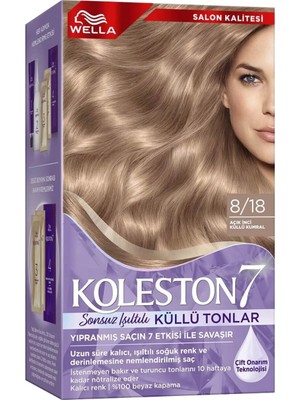 4 Adet Koleston Supreme Sonsuz Işıltılı Küllü Tonlar Saç Boyası Açık Inci Küllü Kumral 8/18 1 Adet