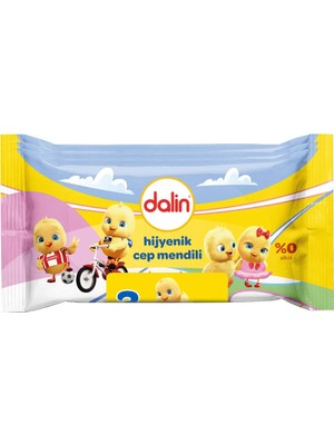 5 Adet Dalin Islak Cep Mendili Hijyenik 3X15 Adet