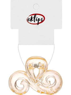 3 Adet Eklips Pastel Sarı Mandal Toka