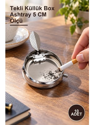 Yenilig 10 Adet Kabartmalı Yöresel Küllük Kutusu – Tekli Küllük Box Ashtray 5 cm Ölçü