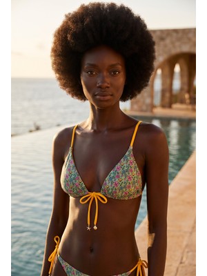 Katia & Bony Kadın Sea La Vie Çiçekli Bikini Takımı Yeşil