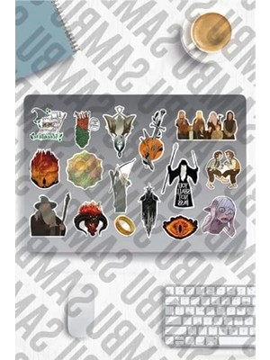 Bella Vista Yüzüklerin Efendisi Temalı Sticker Seti - Yaratıcı Etiketler