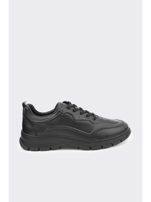 Derinet Hakiki Deri Bağcıklı Erkek Sneaker