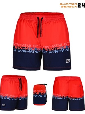 Fujin Pro Angler Short Mayo Scarlet Dark Navy