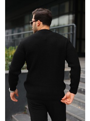 Deluxe Takı ve Giyim Erkek Bisiklet Yaka Örme Kazak
