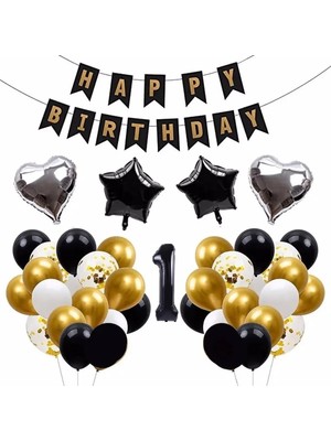 Düvenci Ticaret Çıtıpıtıstore Happy Bırthday 1 Yaş Konsept Balon Set