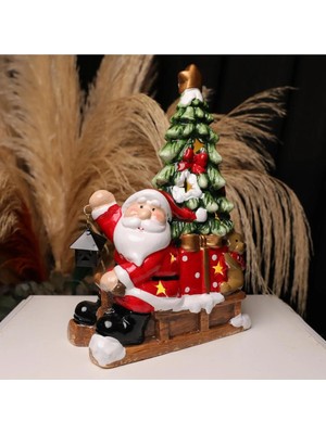 Empressco Renkli Noel Baba Işıklı Biblo, Şık ve Neşeli Dekorasyon Parçası