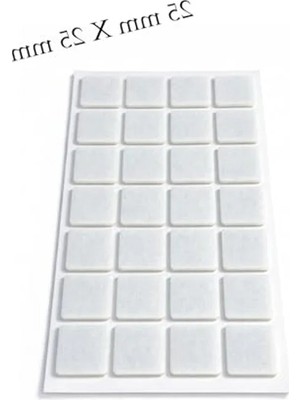 Bella Vista 25MM x 25MM Yapışkanlı Keçe Ped, 32 Parça Set ile Zemin Koruma