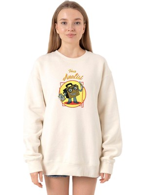 Vionna Tshirthane The Umbrella Academy Team Analist Ekru Kadın 2ip Sweatshirt P23291S9472, Xl