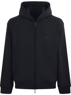 Vionna Emporio Armani Logolu Streç Pamuklu Regular Fit Kapüşonlu Sweat Erkek Sweat EM002866 AF17547 UB118
