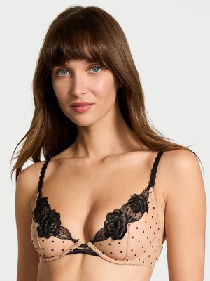 Victoria's Secret Güllü Tül Astarsız Demi Sütyen