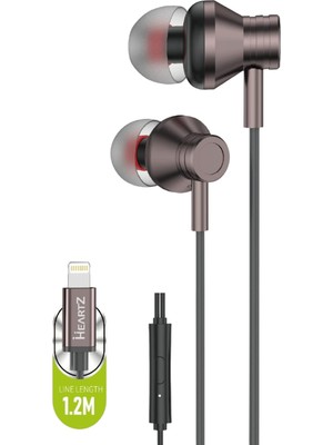 Ms iPhone Uyumlu Lightning Uyumlu Çıkış A Kalite Extra Bass Metal Magnetik Uçlar Streo Hd Yüksek Ses 1,2m Mikrofonlu Kulak Içi Kulaklık Tek Seferlik Bluetooth Eşleşmesi Gerekli (Siyah)