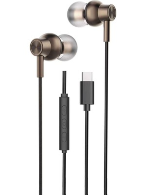 Prime Life Type C Kulaklık, Type C Çıkışı Olan Tüm Modelleri Destekler Model Seçmez Tüm Type C ile Uyumlu Bass Tiz Hd Ses Kalitesi Tpc-02 (Siyah)