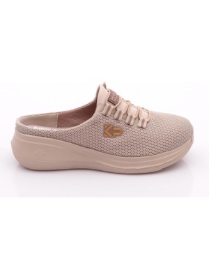 King Paolo D5109 Kadın Krakers Sabo Keten Sandalet