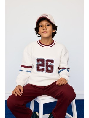 Vionna Defacto Bisiklet Yaka Baskılı Içi Yumuşak Tüylü Sweatshirt Erkek Çocuk G4379A825WN