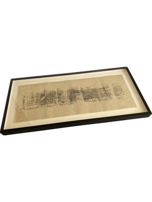 Hasyılmaz Asemic Sound Mappings Sergisi Asemik Resmi 31X66 cm 006