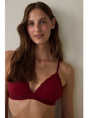 Penti Bordo Soft Triangle Padded Sütyen
