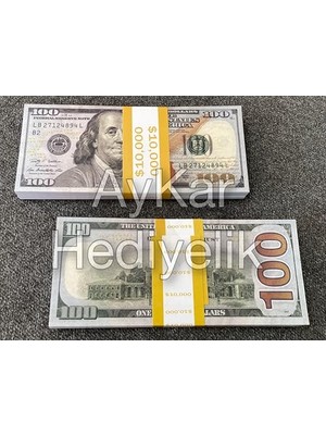 mey ithalat 100 adet geçersiz 100 dolar yazılı 