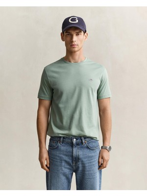 Vionna Gant Erkek Yeşil Regular Fit T-Shirt