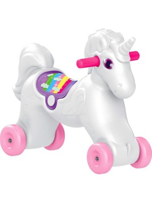 Nessi World Dolu Unicorn Sallanan Tekerlekli At