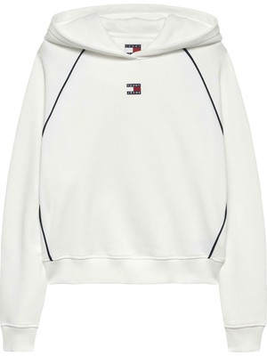 Vionna Kadın Marka Logolu Günlük Kullanıma Uygun Beyaz Sweatshirt DW0DW22544 Ybl