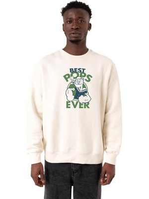 Vionna Tshirthane Popeye Best Pops Ever Ekru Erkek 2ip Sweatshirt P19501S8097, L