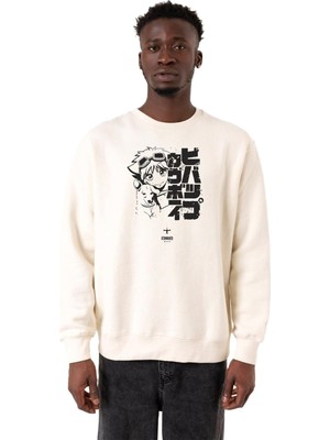 Vionna Tshirthane Cowboy Bebop Vintage Ein And Ed Ekru Erkek 2ip Sweatshirt P20722S7030, Xl