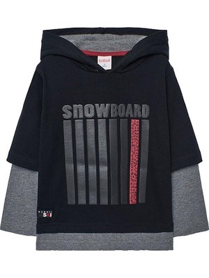 Vionna Erkek Çocuk Kabartma Baskılı Sweatshirt