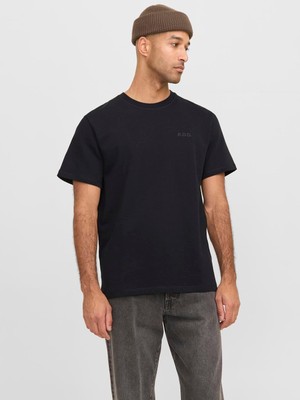 Vionna R.d.d. Royal Denim Division Erkek Rdddaze Crew Neck Sweat Tee S/s Noos, Siyah, L