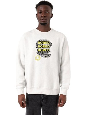 Vionna Tshirthane Sherlock Bored Beyaz Erkek 2ip Sweatshirt P22882S3235, Xs