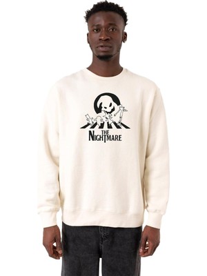 Vionna Tshirthane The Nightmare Oogie Boogie Ekru Erkek 2ip Sweatshirt P23163S7514, M