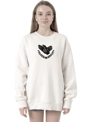 Vionna Tshirthane Violet Evergarden Anime Ch Postal Company Logo Beyaz Kadın 2ip Sweatshirt P23512S6694, S