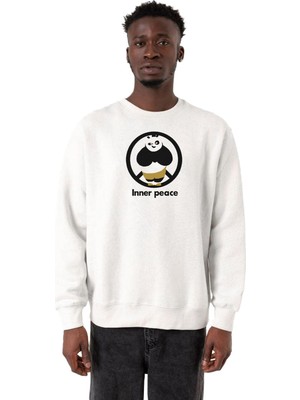 Vionna Tshirthane Kung Fu Panda Inner Peace Beyaz Erkek 2ip Sweatshirt P21795S1188, L