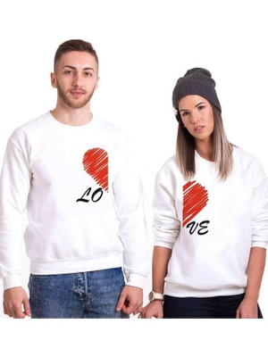 Vionna Tshirthane Lo ve Çizgi Sevgili Kombinleri Sweatshirt Kombini, Kadın, Xl-Tek Ürün Fiyatıdır, Kombin Yapmak Için En Az 2 Adet Sepete Ekleyiniz