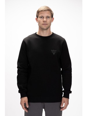 Vionna Bad Bear Windy Si̇yah Crewneck Erkek Baskılı Sweatshirt,siyah L