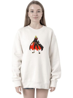 Vionna Tshirthane One Piece Anime Sanji Beyaz Kadın 2ip Sweatshirt P19367S9611, L
