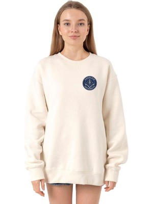 Vionna Tshirthane Gen V Godolkin University Emblem Ekru Kadın 2ip Sweatshirt P18883S2716, M